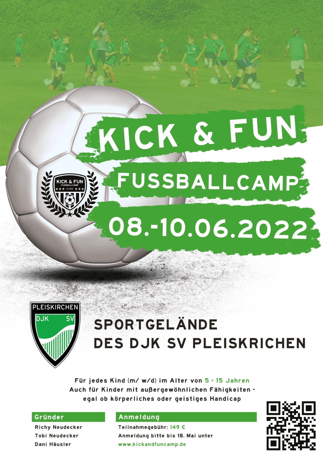 Kick & Fun Fußballcamp 2022 - das ultimative Weihnachtsgeschenk
