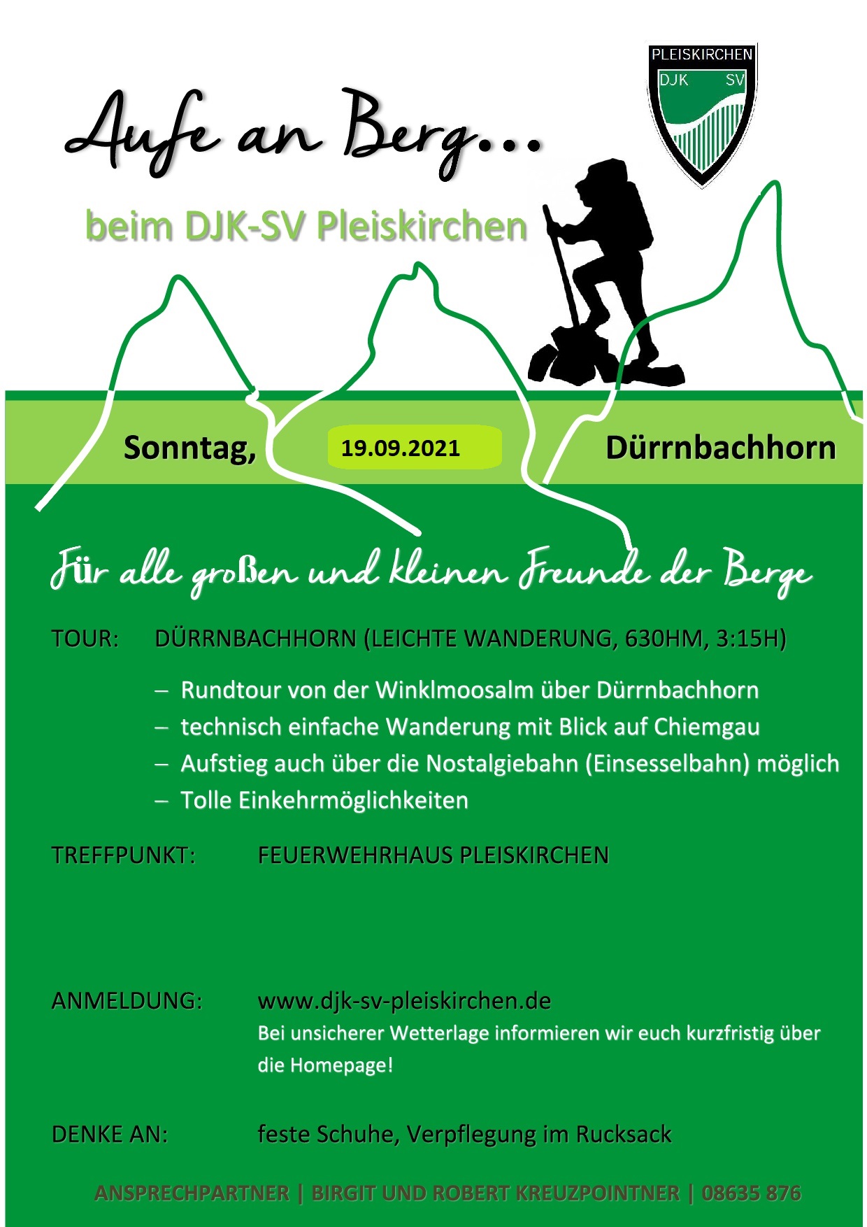 Wanderung auf's Dürrnbachhorn am 19.09. für Kurzentschlossene